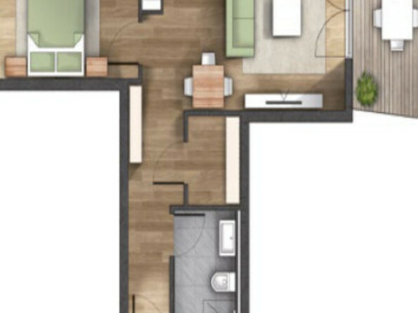 2-Z. Whg ca. 58.1 qm 2-Z. Whg ca. 58.1 qm