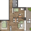 3-Z. Whg ca. 78,9 qm 3-Z. Whg ca. 78,9 qm