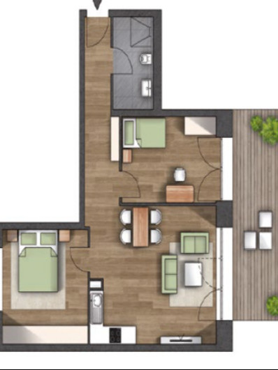 3-Z. Whg ca. 78,9 qm 3-Z. Whg ca. 78,9 qm